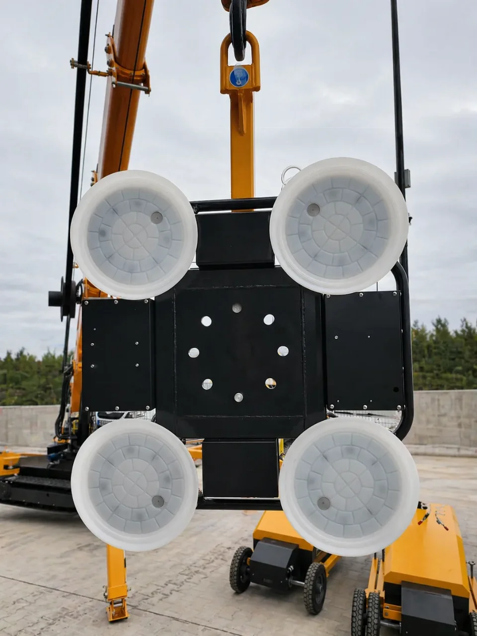 вакуумен повдигач за стъкла BAUTRAX XGL400 - преден изглед.