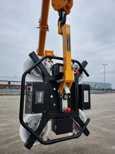 вакуумен повдигач за стъкла BAUTRAX XGL400 - заден изглед към управлението.