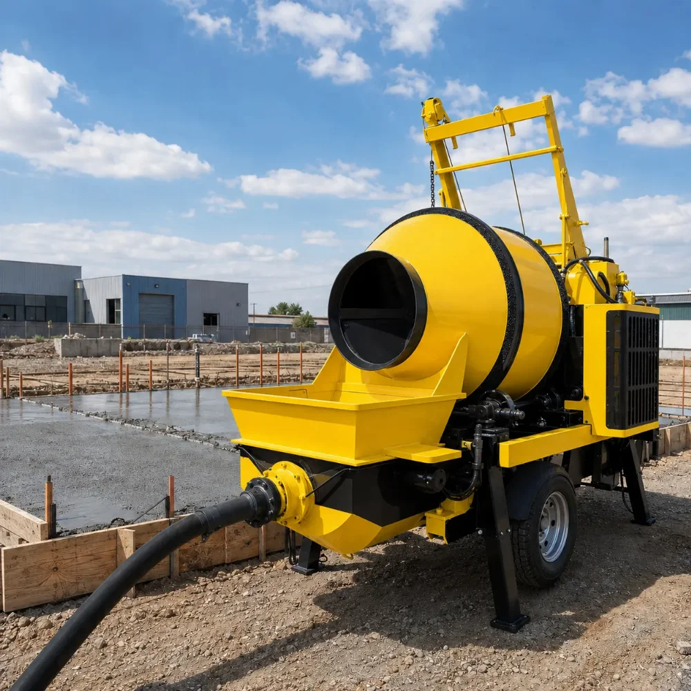 Дизелова бетонобъркачка с помпа BAUTRAX HBT30